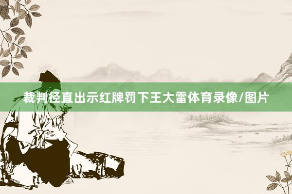 裁判径直出示红牌罚下王大雷体育录像/图片