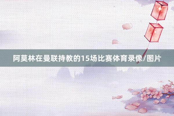 阿莫林在曼联持教的15场比赛体育录像/图片