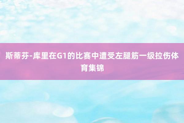 斯蒂芬-库里在G1的比赛中遭受左腿筋一级拉伤体育集锦