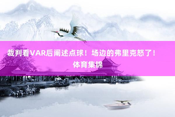 裁判看VAR后阐述点球!场边的弗里克怒了! 体育集锦