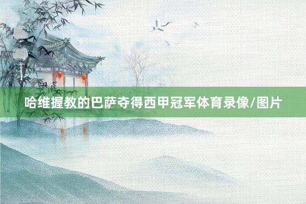 哈维握教的巴萨夺得西甲冠军体育录像/图片