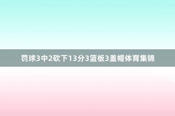 罚球3中2砍下13分3篮板3盖帽体育集锦
