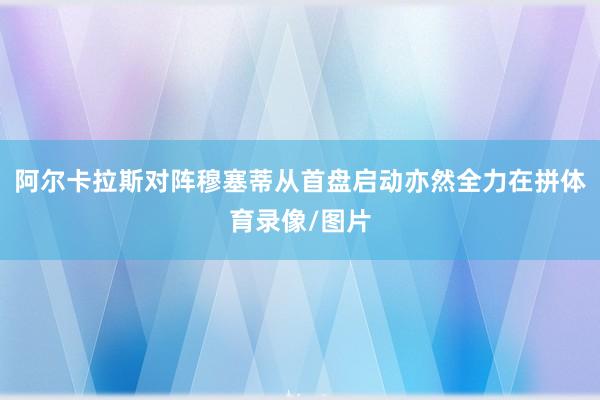 阿尔卡拉斯对阵穆塞蒂从首盘启动亦然全力在拼体育录像/图片