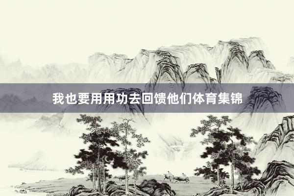 我也要用用功去回馈他们体育集锦