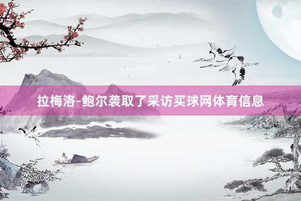 拉梅洛-鲍尔袭取了采访买球网体育信息