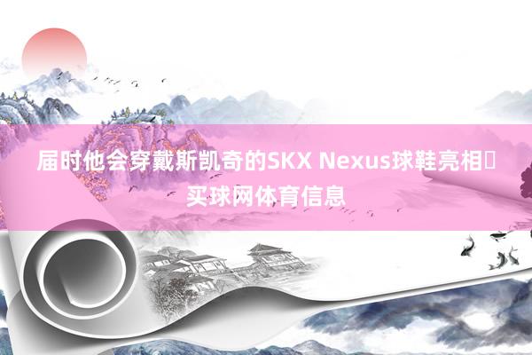 届时他会穿戴斯凯奇的SKX Nexus球鞋亮相⭐买球网体育信息