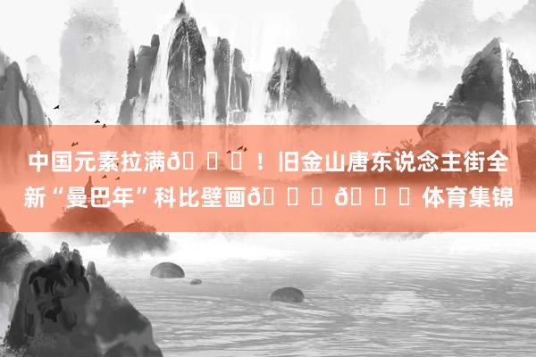 中国元素拉满🐍！旧金山唐东说念主街全新“曼巴年”科比壁画💜💛体育集锦