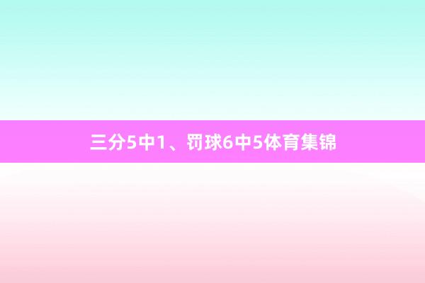 三分5中1、罚球6中5体育集锦